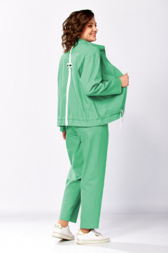 Брюки, бомбер, топ Милора-стиль 1444 ярко-зеленый - фото 3