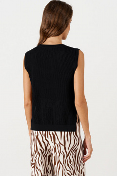 Топ Nelva 23282 черный - фото 2