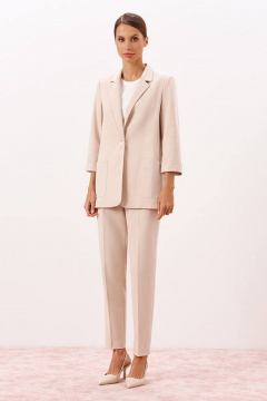 Брюки Nelva 31146 бежевый-меланж - фото 1