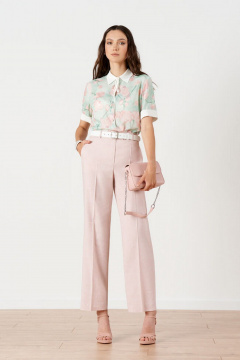 Брюки Nelva 31156 розовый-меланж - фото 1