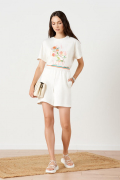 Шорты Nelva 31166 молочный - фото 1