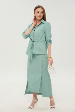 Жакет, юбка NikVa 980-3 мята - фото 4