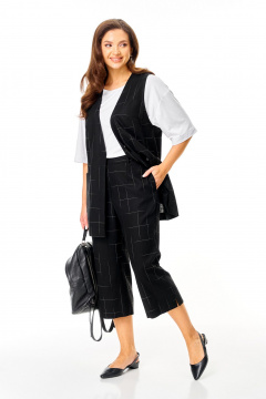 Брюки, жилет, футболка TVIN 7020 черный - фото 5