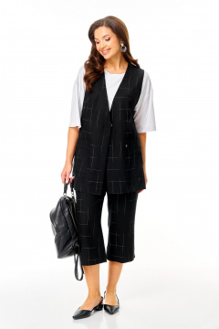 Брюки, жилет, футболка TVIN 7020 черный - фото 3