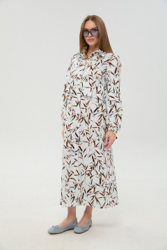Платье NikVa 944-14 листья_мультиколор - фото 5