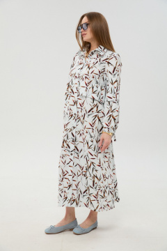 Платье NikVa 944-14 листья_мультиколор - фото 4