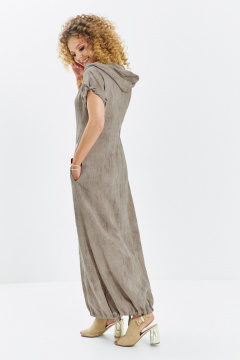 Платье Euromoda 726 бежевый_меланж - фото 3