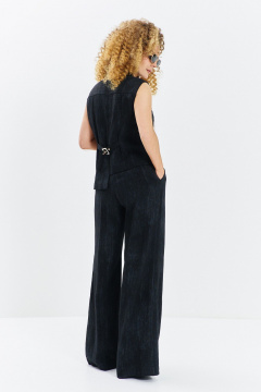 Брюки, жилет Euromoda 720 черный_меланж - фото 3