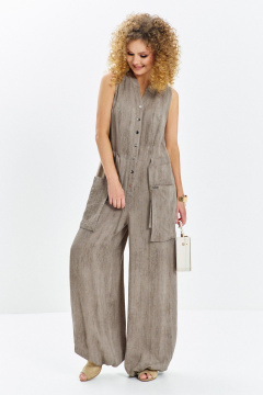 Комбинезон Euromoda 717 бежевый_меланж - фото 2