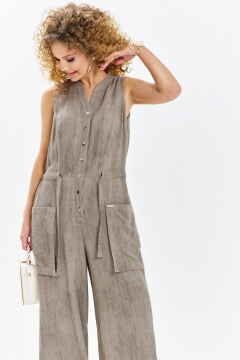 Комбинезон Euromoda 717 бежевый_меланж - фото 4