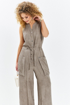 Комбинезон Euromoda 717 бежевый_меланж - фото 3