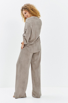 Брюки, рубашка Euromoda 714 бежевый_меланж - фото 3