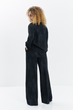 Брюки, рубашка Euromoda 714 черный_меланж - фото 3