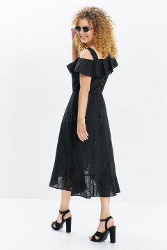 Платье Euromoda 709 черный - фото 4