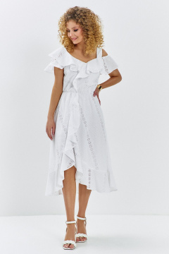 Платье Euromoda 709 белый - фото 1