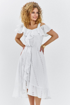 Платье Euromoda 709 белый - фото 2