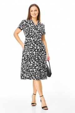 Платье T&N 7744 черно-белый_дизайн - фото 1