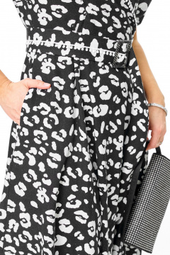 Платье T&N 7744 черно-белый_дизайн - фото 5