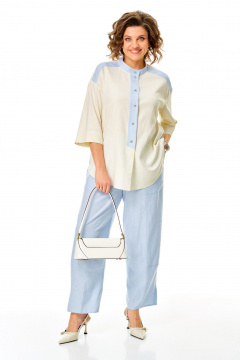 Блуза, брюки Lady Secret 26242 молочно-голубой - фото 1