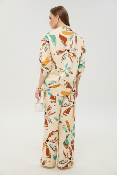 Брюки, жакет NikVa 978-5 бохо_мультиколор - фото 4