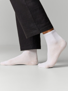 Носки Mark Formelle 106A-3084/253106A белый_св.серый_меланж_черный_рис.3084 - фото 2