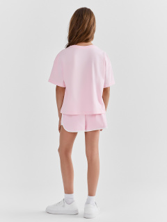Футболка, шорты Mark Formelle 397769/26-45131П-7 розовый_печать_2_сл_на_пол - фото 2