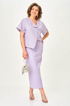 Жакет, юбка Michel chic 1422 нежная_лаванда - фото 2