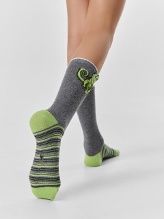 Носки Mark Formelle 430A-3411/B5-263430A св.сер.мел_т.сер.мел_джинсовый_рис.3411 - фото 2