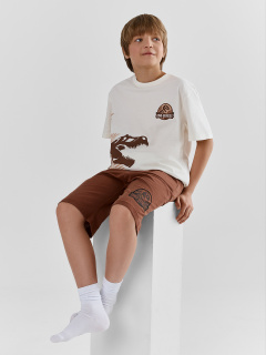 Футболка, шорты Mark Formelle 563327/25-40738ПП-0 св.молочный_миндальное_печенье_печать_3_сл_на_пол_ - фото 1