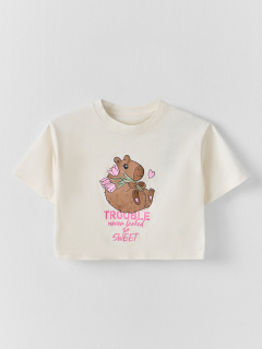 Брюки, футболка Mark Formelle 567749/25-39521ПП-14 св.молочный_розовая_клетка_3_сл_на_пол - фото 2