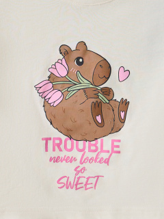 Брюки, футболка Mark Formelle 567749/25-39521ПП-14 св.молочный_розовая_клетка_3_сл_на_пол - фото 4