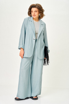 Брюки, жакет Michel chic 1446/1 нежно-голубой - фото 2