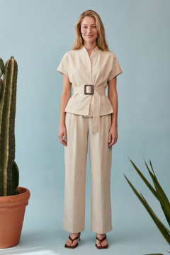 Брюки, жакет Lokka 1891 бежевый - фото 1