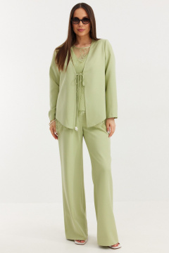 Блуза, брюки, кардиган Магия моды 2709 фисташковый - фото 1