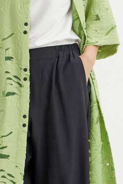 Брюки, кардиган, топ Магия моды 2711 лайм, черный, белый - фото 3