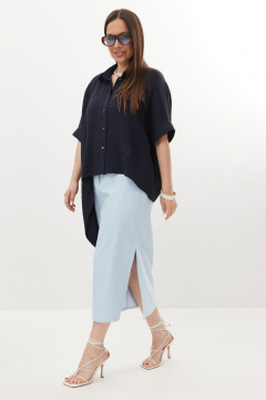 Блуза, юбка Магия моды 2715 синий,голубой - фото 4