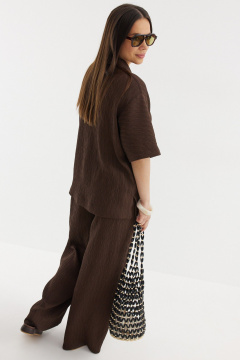 Брюки, рубашка Магия моды 2718 шоколад - фото 4