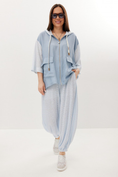 Блуза, брюки Магия моды 2722 голубой - фото 3