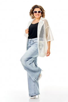 Жакет Anastasia м-1349 молочный - фото 5