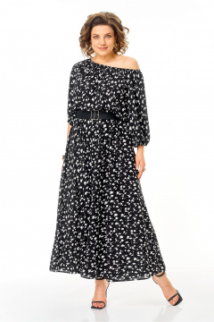 Платье Anastasia м-1237.2 черный - фото 5