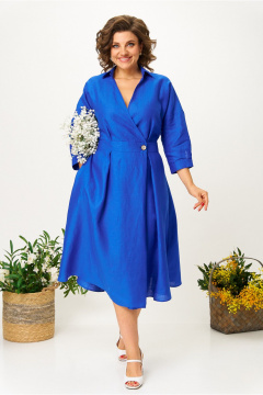 Платье Anastasia м-1229 индиго - фото 5