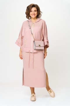 Джемпер, юбка Anastasia м-1224.1 пудровый - фото 5