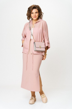 Джемпер, юбка Anastasia м-1224.1 пудровый - фото 3