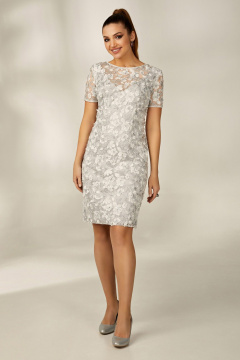 Платье Condra 10091 серый-серебристый - фото 1