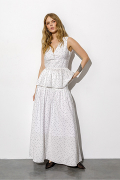 Блуза, юбка PiRS 6714 белый - фото 1