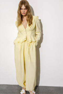 Блуза, брюки PiRS 6719 желтый - фото 3