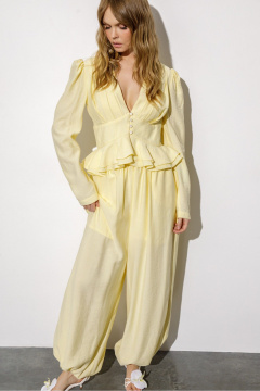 Брюки PiRS 6721 желтый - фото 3