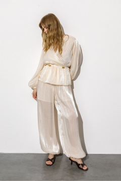 Блуза, брюки PiRS 6735 кремовый - фото 3