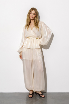 Блуза, брюки PiRS 6735 кремовый - фото 1