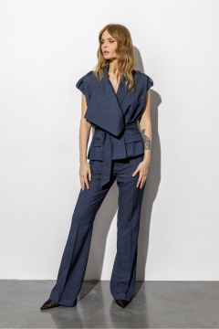 Брюки, жилет PiRS 6743 синий - фото 5